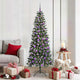 Vidaxx sapin de Noël artificiel avec 300 LED vert 180 cm PVC et plastique et acier