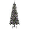 Vidaxx sapin de Noël artificiel avec 300 LED vert 180 cm PVC et plastique et acier