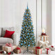 Vidaxx sapin de Noël artificiel avec 300 LED vert 180 cm PVC et plastique et acier