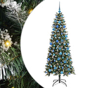 Vidaxx sapin de Noël artificiel avec 300 LED vert 180 cm PVC et plastique et acier - afbeelding 2