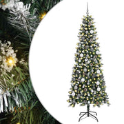 VidaXL sapin de Noël artificiel avec 300 LED vertes, 210 cm PVC et plastique et acier - afbeelding 2
