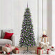 VidaXL sapin de Noël artificiel avec 300 LED vertes, 210 cm PVC et plastique et acier