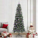 Vidaxx sapin de Noël artificiel avec 300 LED vertes, 240 cm PVC et plastique et acier