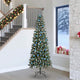 Vidaxx sapin de Noël artificiel avec 300 LED vertes, 240 cm PVC et plastique et acier