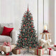 VidaXL sapin de Noël artificiel avec 150 LED vertes, 150 cm PVC et plastique et acier