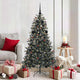 VidaXL sapin de Noël artificiel avec 150 LED vertes, 150 cm PVC et plastique et acier