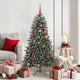 VidaXL sapin de Noël artificiel avec 150 LED vertes, 150 cm PVC et plastique et acier