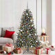 Vidaxx sapin de Noël artificiel avec 300 LED vert 180 cm PVC et plastique et acier