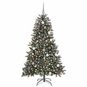 Vidaxx sapin de Noël artificiel avec 300 LED vert 180 cm PVC et plastique et acier - afbeelding 3