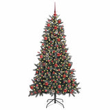 Vidaxx sapin de Noël artificiel avec 300 LED vert 180 cm PVC et plastique et acier - afbeelding 3