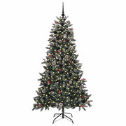 Vidaxx sapin de Noël artificiel avec 300 LED vert 180 cm PVC et plastique et acier - afbeelding 3