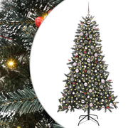 Vidaxx sapin de Noël artificiel avec 300 LED vert 180 cm PVC et plastique et acier - afbeelding 2
