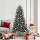 Vidaxx sapin de Noël artificiel avec 300 LED vert 180 cm PVC et plastique et acier