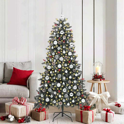 Vidaxx sapin de Noël artificiel avec 300 LED vert 180 cm PVC et plastique et acier