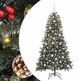 Vidaxx sapin de Noël artificiel avec 300 LED vert 180 cm PVC et plastique et acier - afbeelding 2