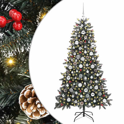 Vidaxx sapin de Noël artificiel avec 300 LED vert 180 cm PVC et plastique et acier
