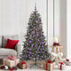 Vidaxx sapin de Noël artificiel avec 300 LED vert 180 cm PVC et plastique et acier