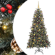 VidaXL sapin de Noël artificiel avec 300 LED vertes, 210 cm PVC et plastique et acier - afbeelding 2
