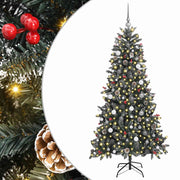 VidaXL sapin de Noël artificiel avec 300 LED vertes, 210 cm PVC et plastique et acier - afbeelding 2
