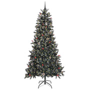 Vidaxx sapin de Noël artificiel avec 300 LED vertes, 240 cm PVC et plastique et acier - afbeelding 3