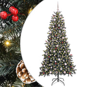 Vidaxx sapin de Noël artificiel avec 300 LED vertes, 240 cm PVC et plastique et acier - afbeelding 2