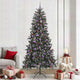 Vidaxx sapin de Noël artificiel avec 300 LED vertes, 240 cm PVC et plastique et acier