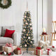 VidaXL sapin de Noël artificiel avec 150 LED vertes, 120 cm PVC et plastique et acier