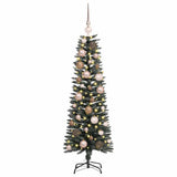 VidaXL sapin de Noël artificiel avec 150 LED vertes, 120 cm PVC et plastique et acier - afbeelding 3