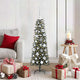 VidaXL sapin de Noël artificiel avec 150 LED vertes, 120 cm PVC et plastique et acier
