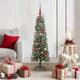 VidaXL sapin de Noël artificiel avec 150 LED vertes, 120 cm PVC et plastique et acier