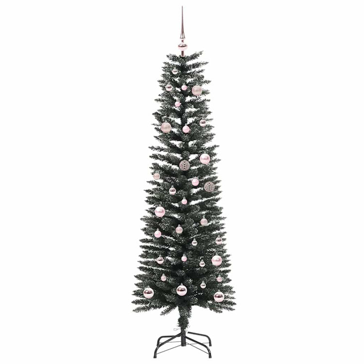 VidaXL sapin de Noël artificiel avec 150 LED vertes, 150 cm PVC et plastique et acier