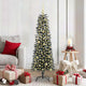 VidaXL sapin de Noël artificiel avec 150 LED vertes, 150 cm PVC et plastique et acier