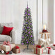 VidaXL sapin de Noël artificiel avec 150 LED vertes, 150 cm PVC et plastique et acier