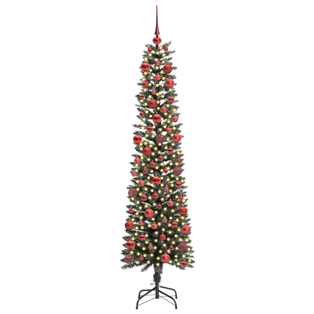 Vidaxx sapin de Noël artificiel avec 300 LED vert 180 cm PVC et plastique et acier