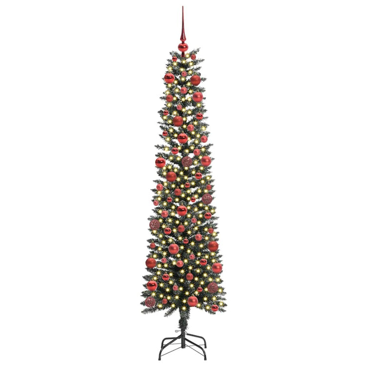 Vidaxx sapin de Noël artificiel avec 300 LED vert 180 cm PVC et plastique et acier