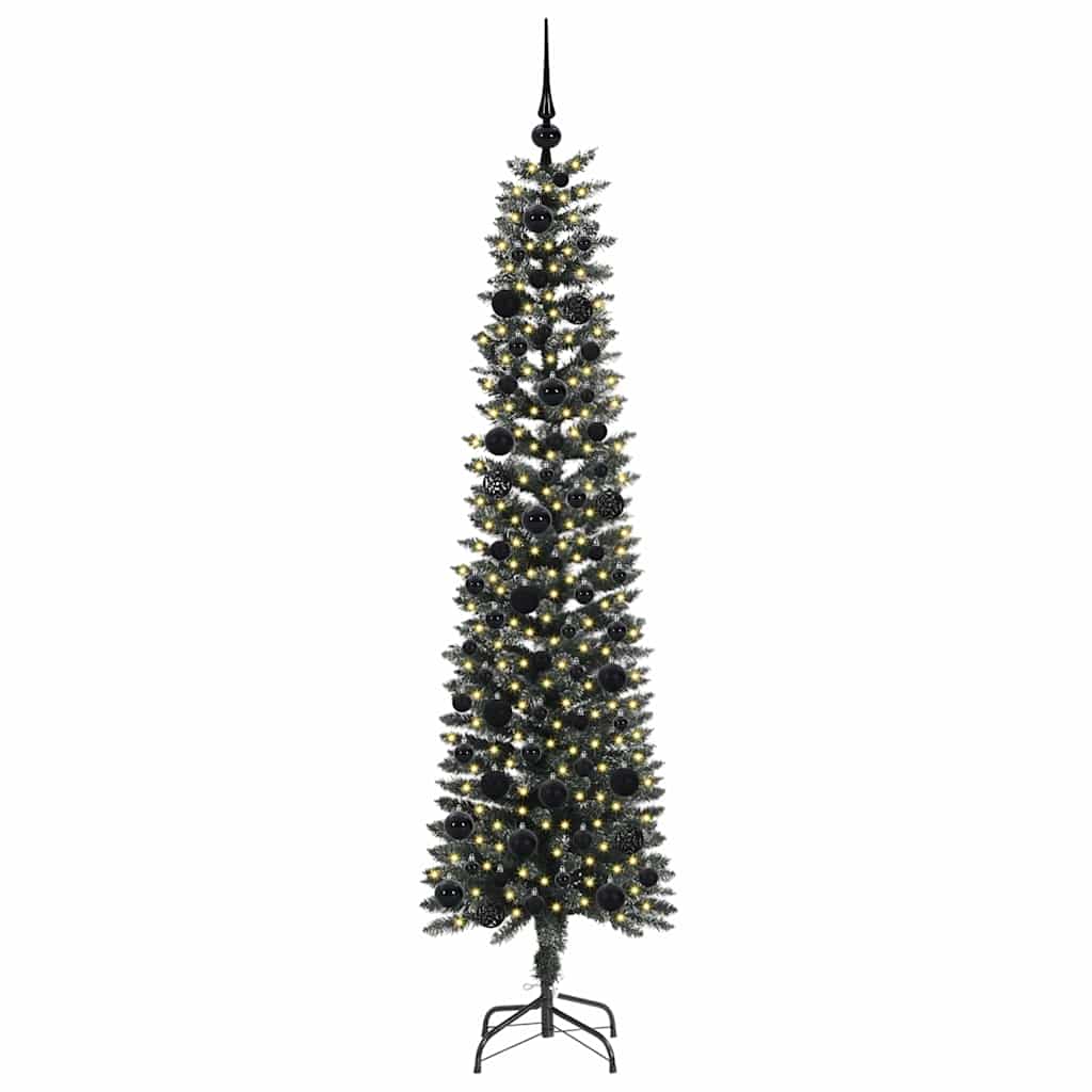 Vidaxx sapin de Noël artificiel avec 300 LED vert 180 cm PVC et plastique et acier
