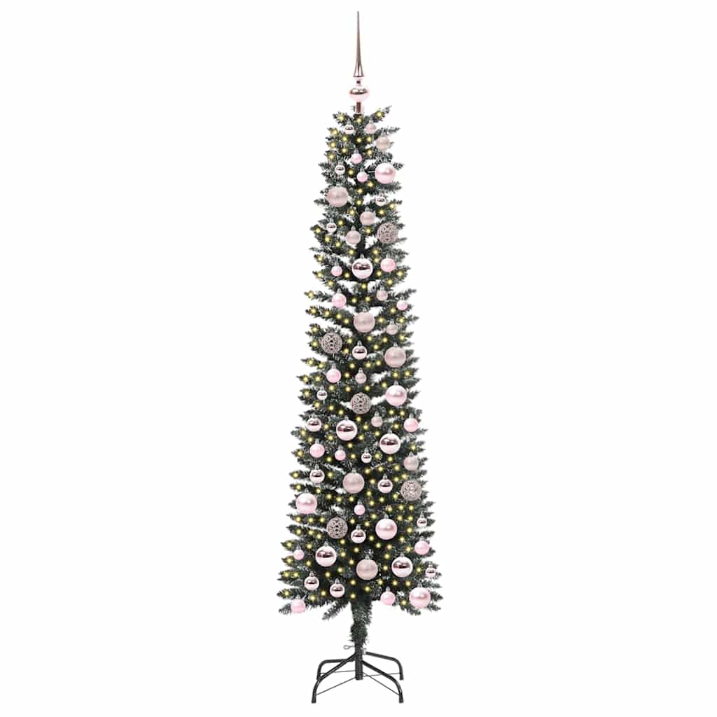 Vidaxx sapin de Noël artificiel avec 300 LED vert 180 cm PVC et plastique et acier