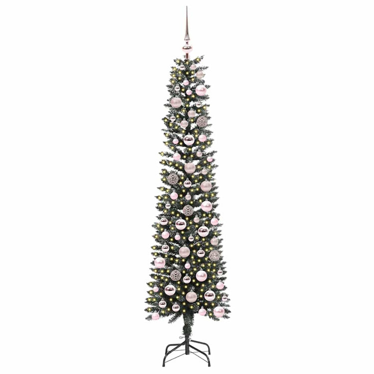 Vidaxx sapin de Noël artificiel avec 300 LED vert 180 cm PVC et plastique et acier