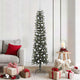 Vidaxx sapin de Noël artificiel avec 300 LED vert 180 cm PVC et plastique et acier