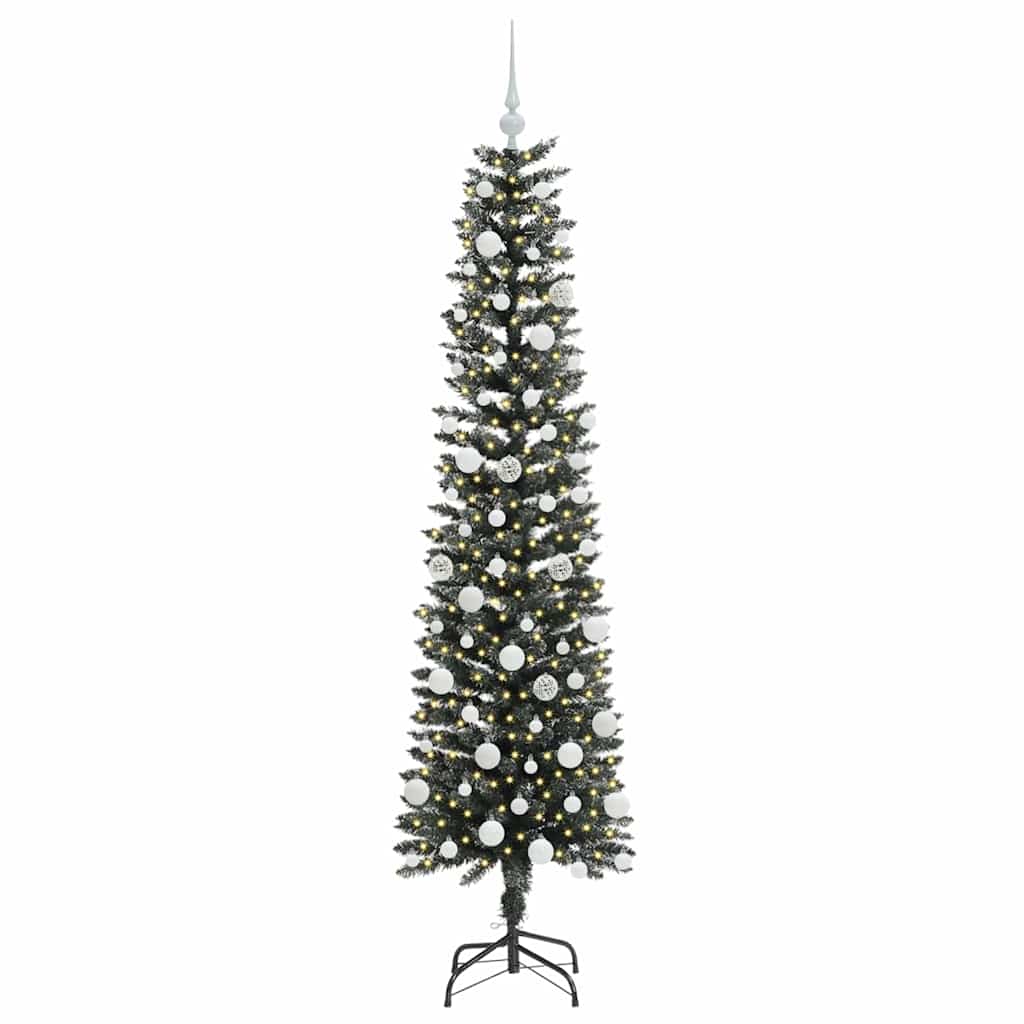 Vidaxx sapin de Noël artificiel avec 300 LED vert 180 cm PVC et plastique et acier