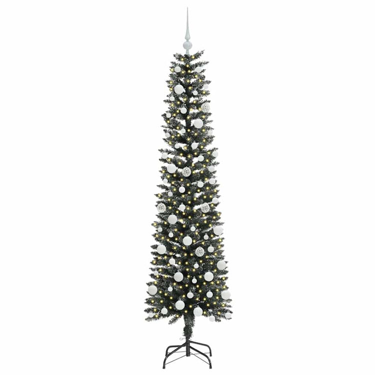 Vidaxx sapin de Noël artificiel avec 300 LED vert 180 cm PVC et plastique et acier