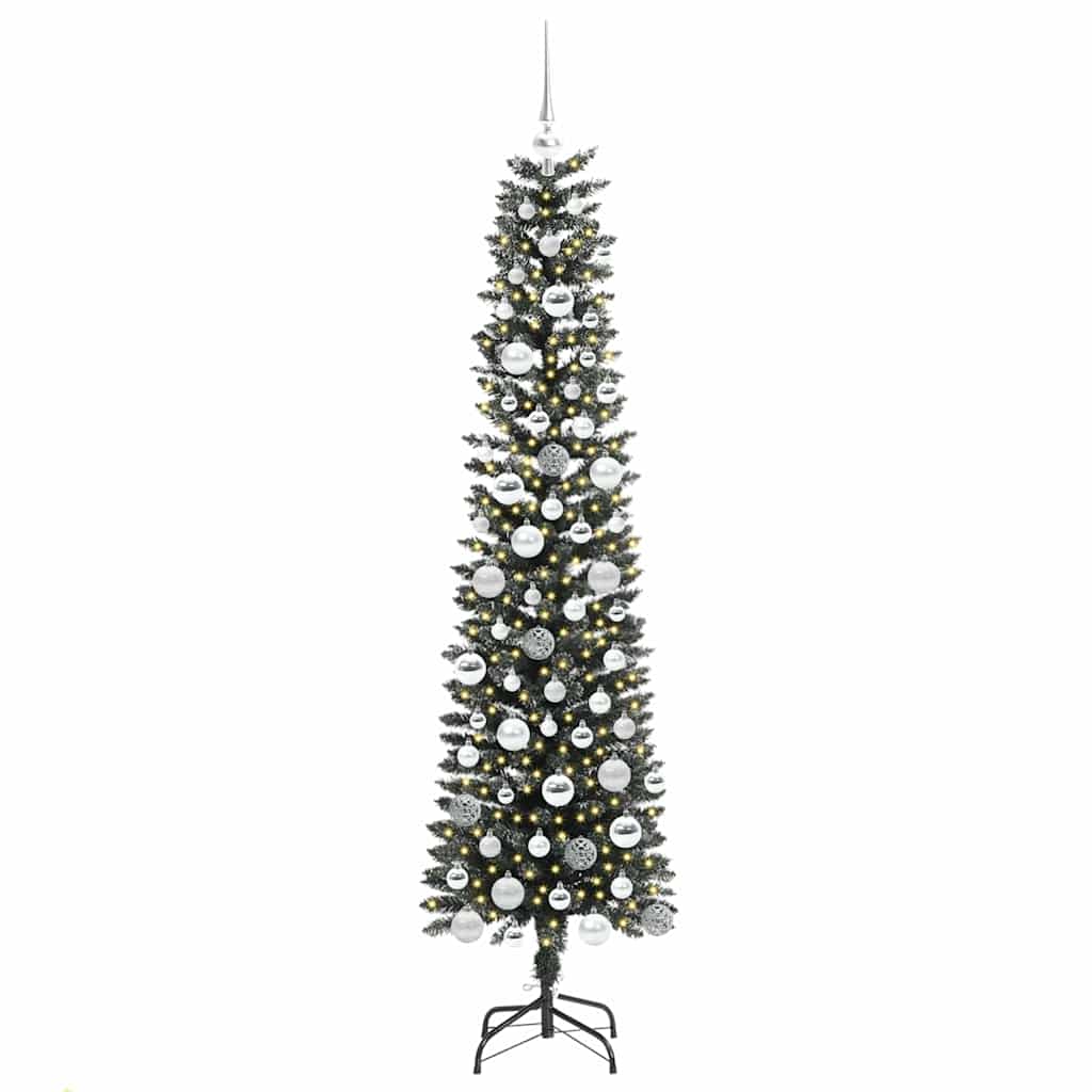 Vidaxx sapin de Noël artificiel avec 300 LED vert 180 cm PVC et plastique et acier