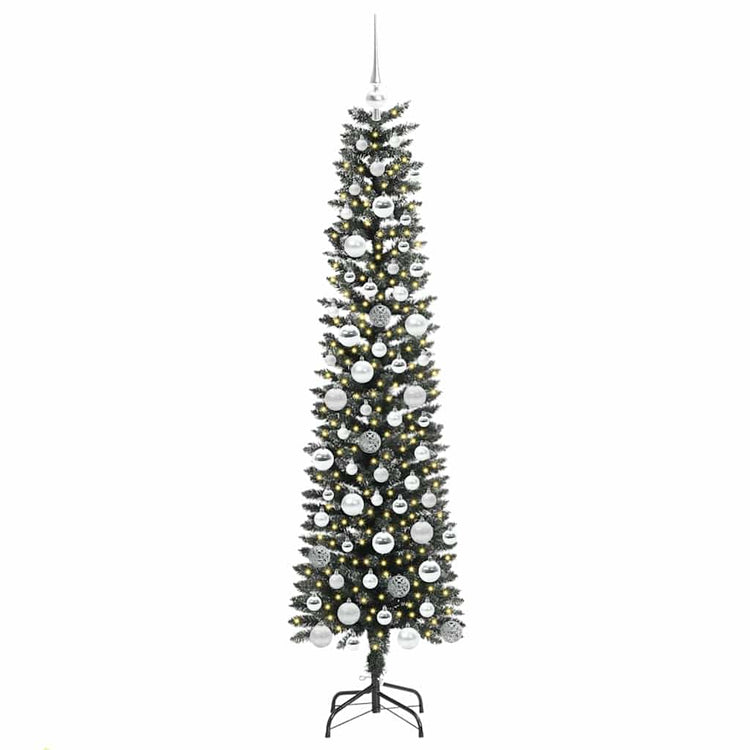 Vidaxx sapin de Noël artificiel avec 300 LED vert 180 cm PVC et plastique et acier