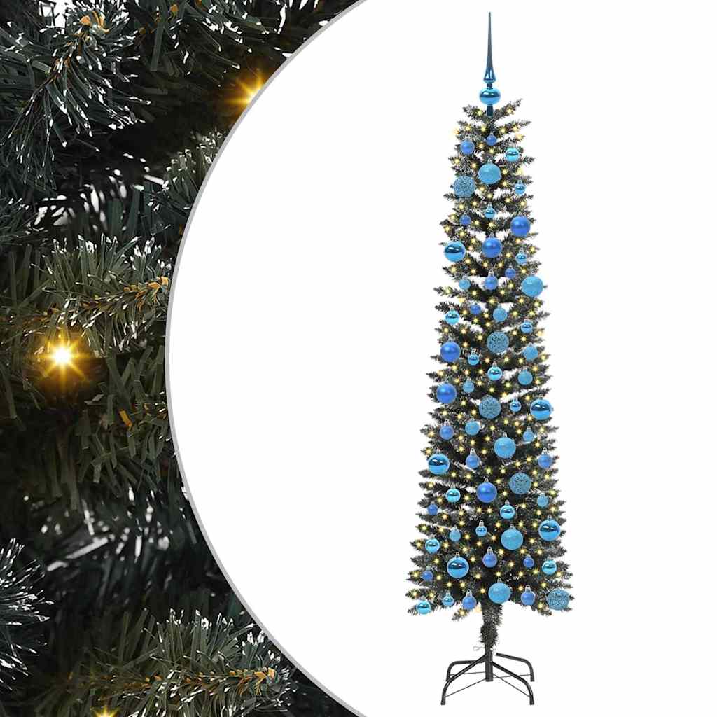 Vidaxx sapin de Noël artificiel avec 300 LED vert 180 cm PVC et plastique et acier