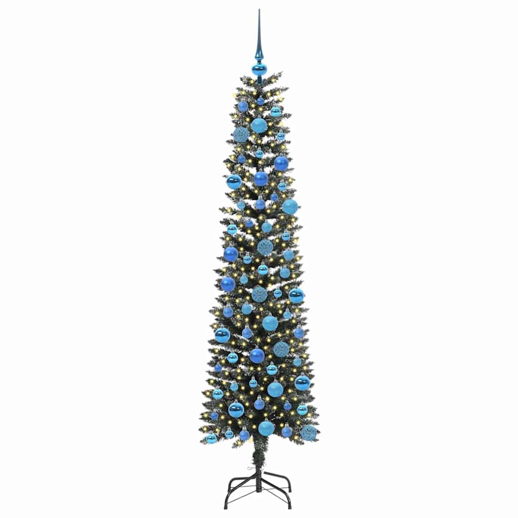 Vidaxx sapin de Noël artificiel avec 300 LED vert 180 cm PVC et plastique et acier