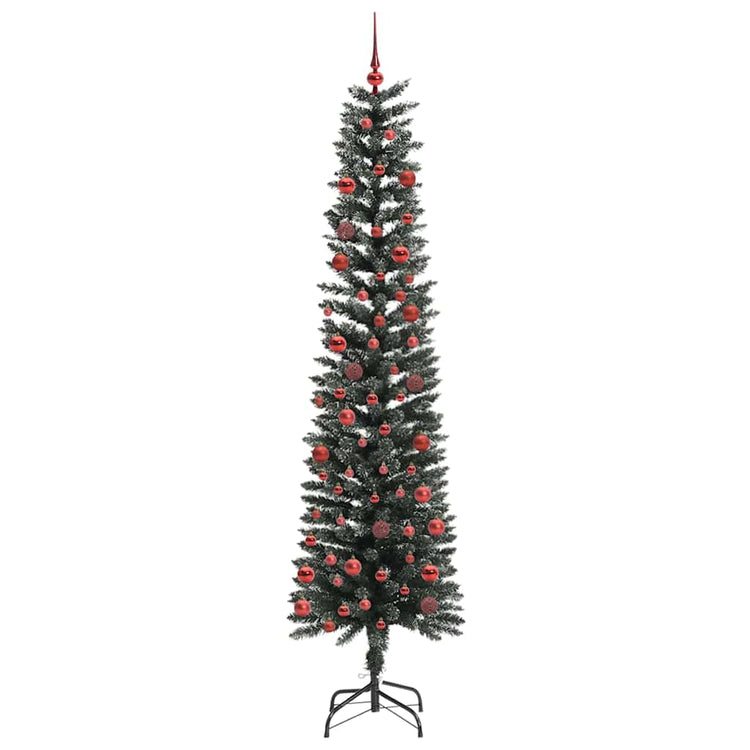 VidaXL sapin de Noël artificiel avec 300 LED vertes, 210 cm PVC et plastique et acier