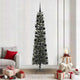 VidaXL sapin de Noël artificiel avec 300 LED vertes, 210 cm PVC et plastique et acier