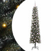 VidaXL sapin de Noël artificiel avec 300 LED vertes, 210 cm PVC et plastique et acier