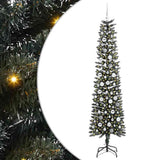 VidaXL sapin de Noël artificiel avec 300 LED vertes, 210 cm PVC et plastique et acier - afbeelding 2
