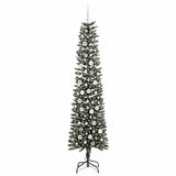 VidaXL sapin de Noël artificiel avec 300 LED vertes, 210 cm PVC et plastique et acier - afbeelding 3